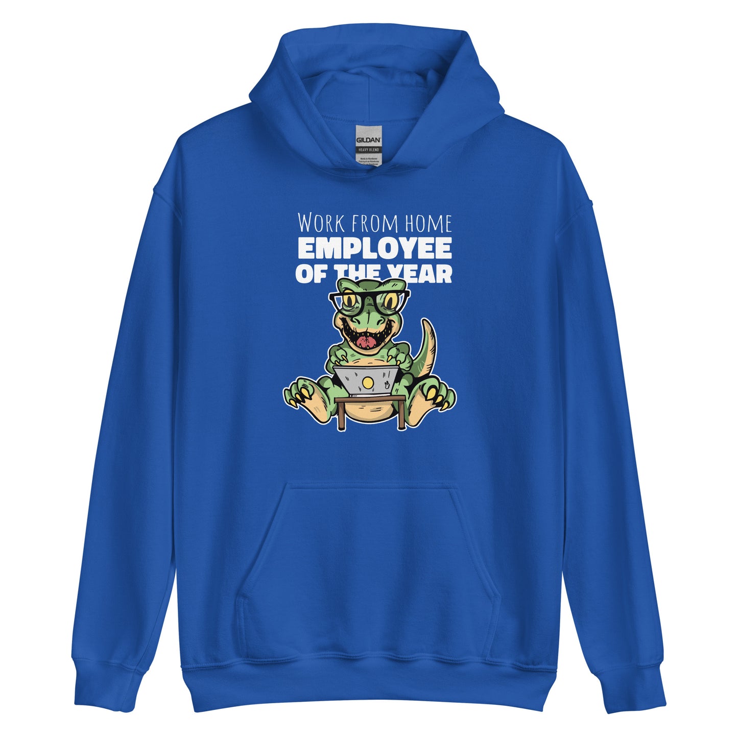 Work From Home Dino Adult Hoodie