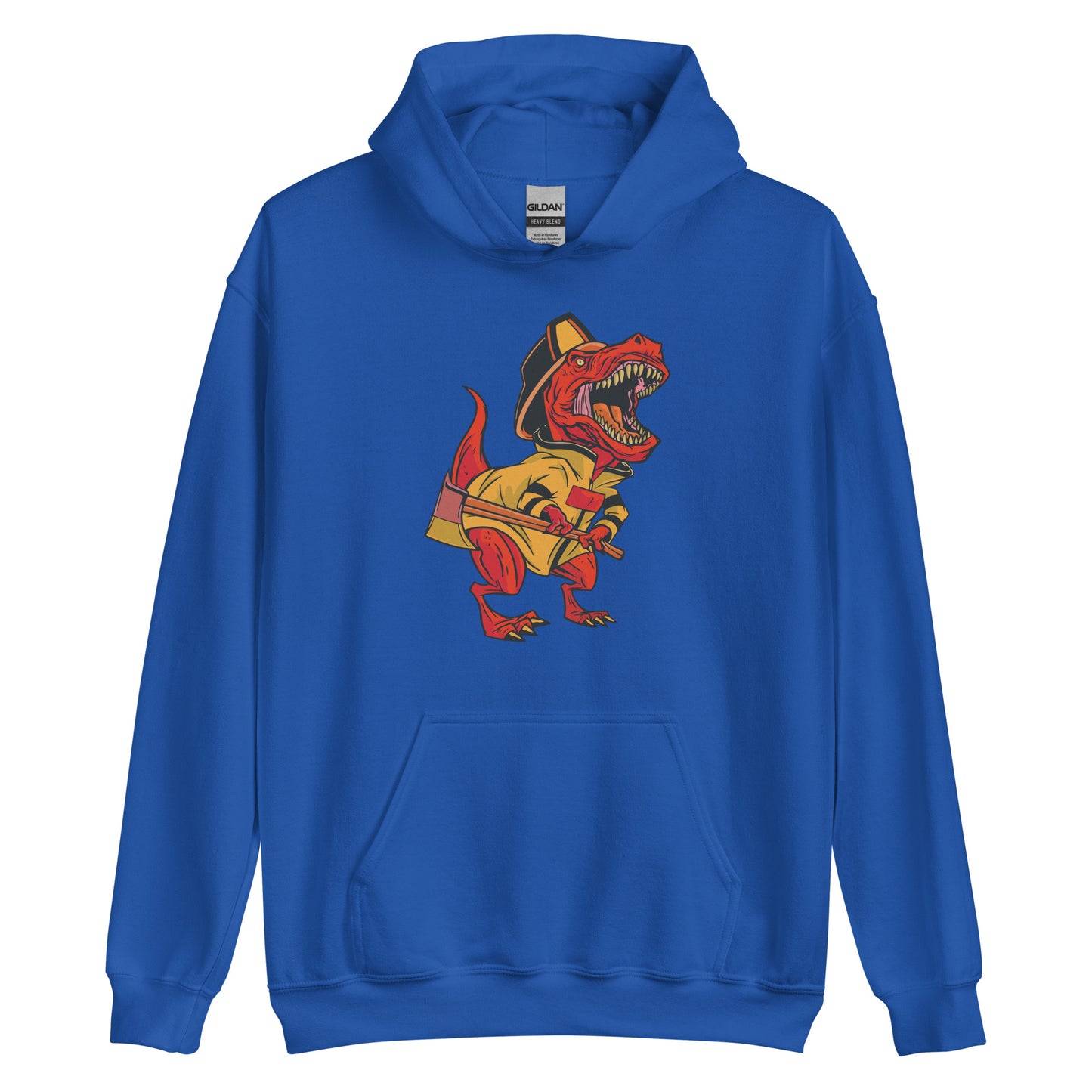 Firefighter with Axe Adult Hoodie