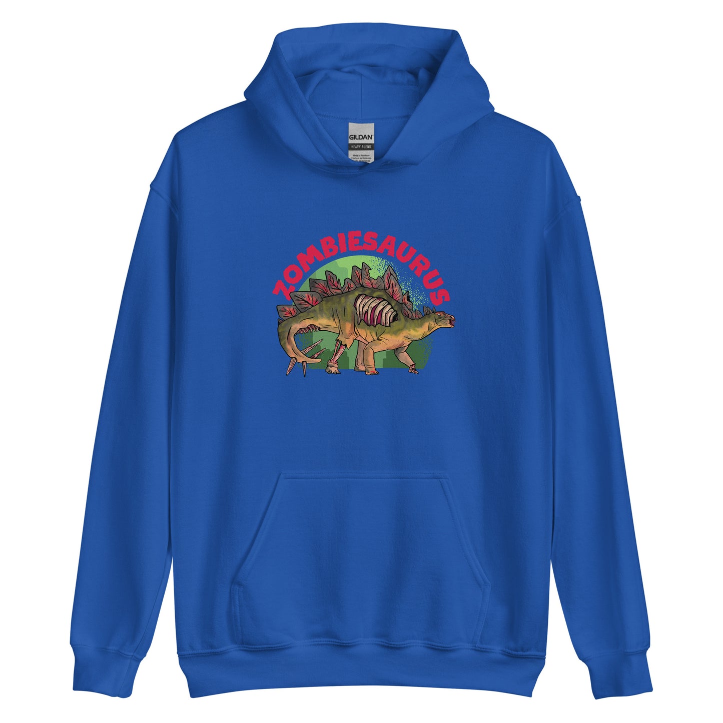 Zombiesaurus Stegosaurus Adult Hoodie