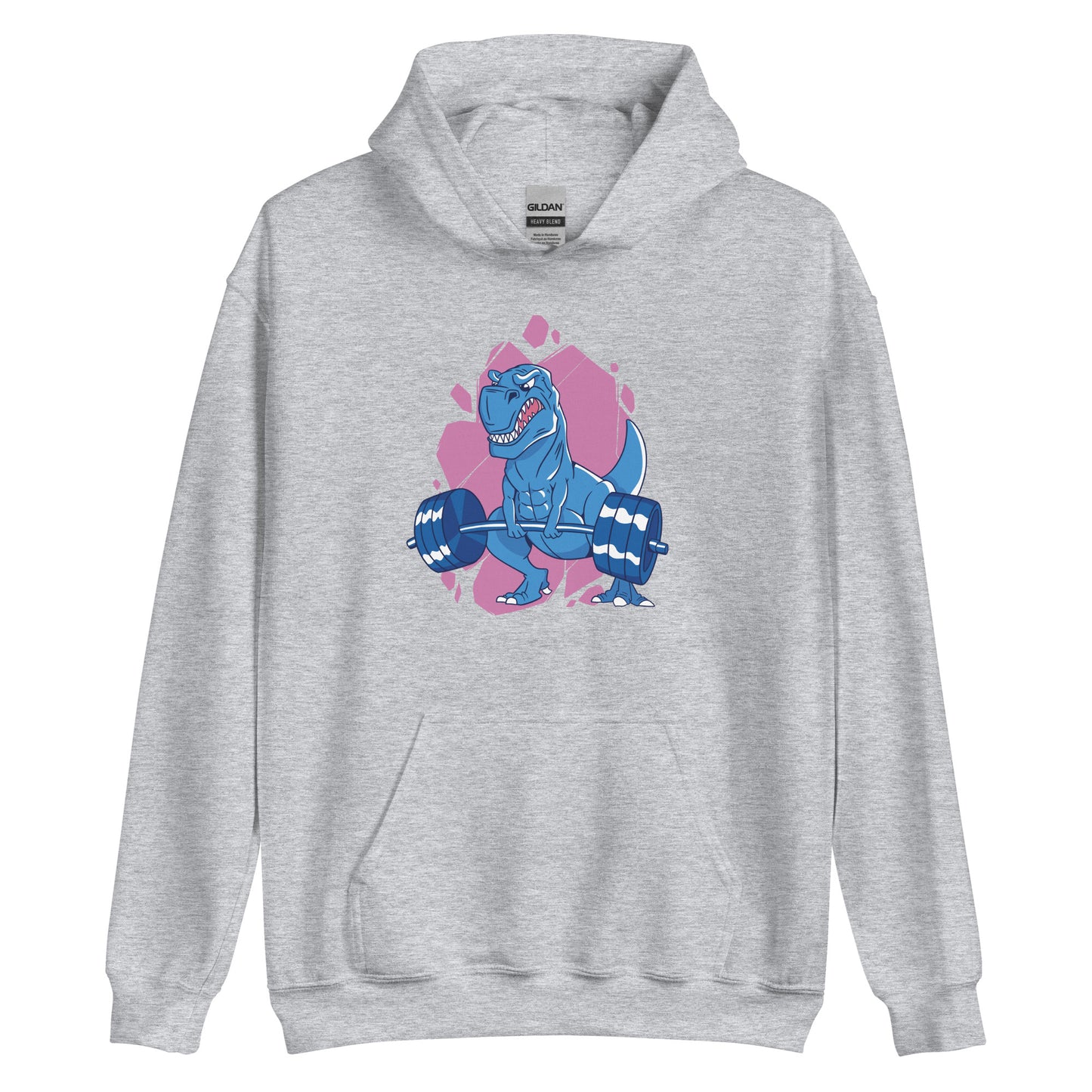 Weight Lifting T-Rex Adult Hoodie