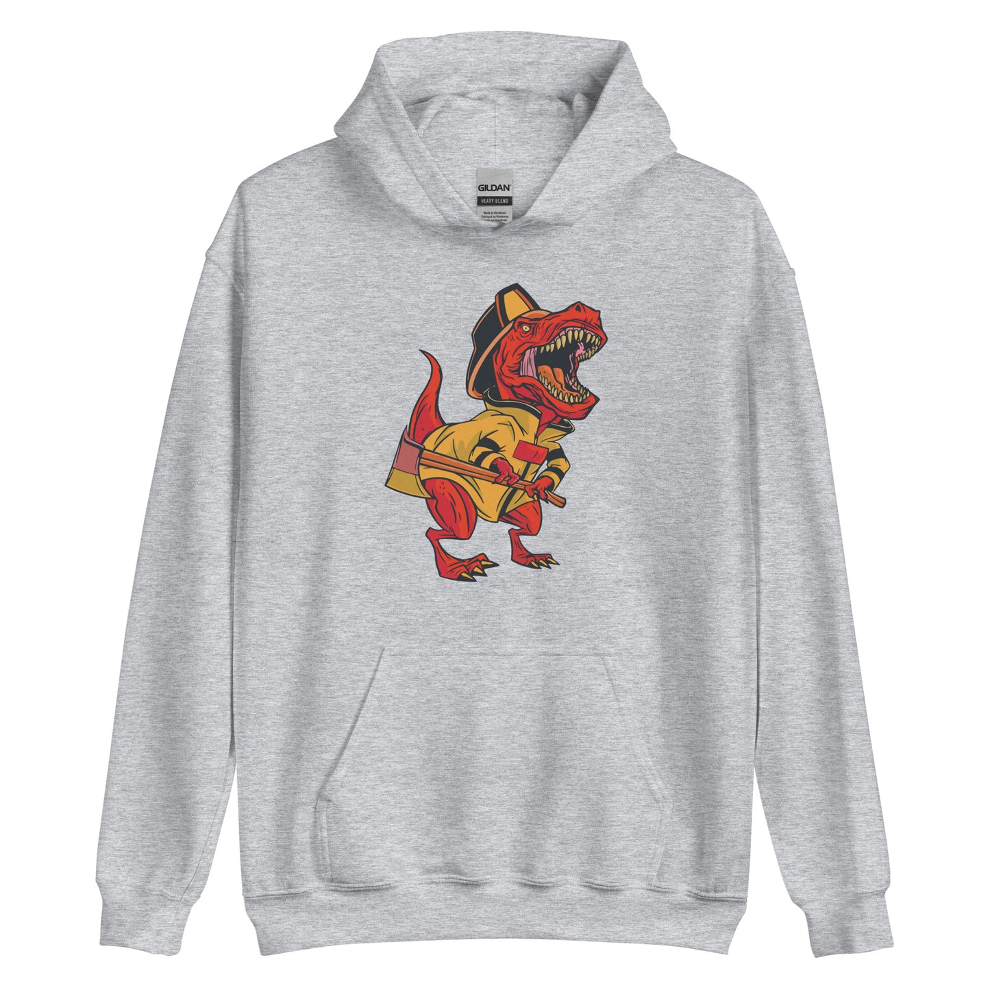 Firefighter with Axe Adult Hoodie