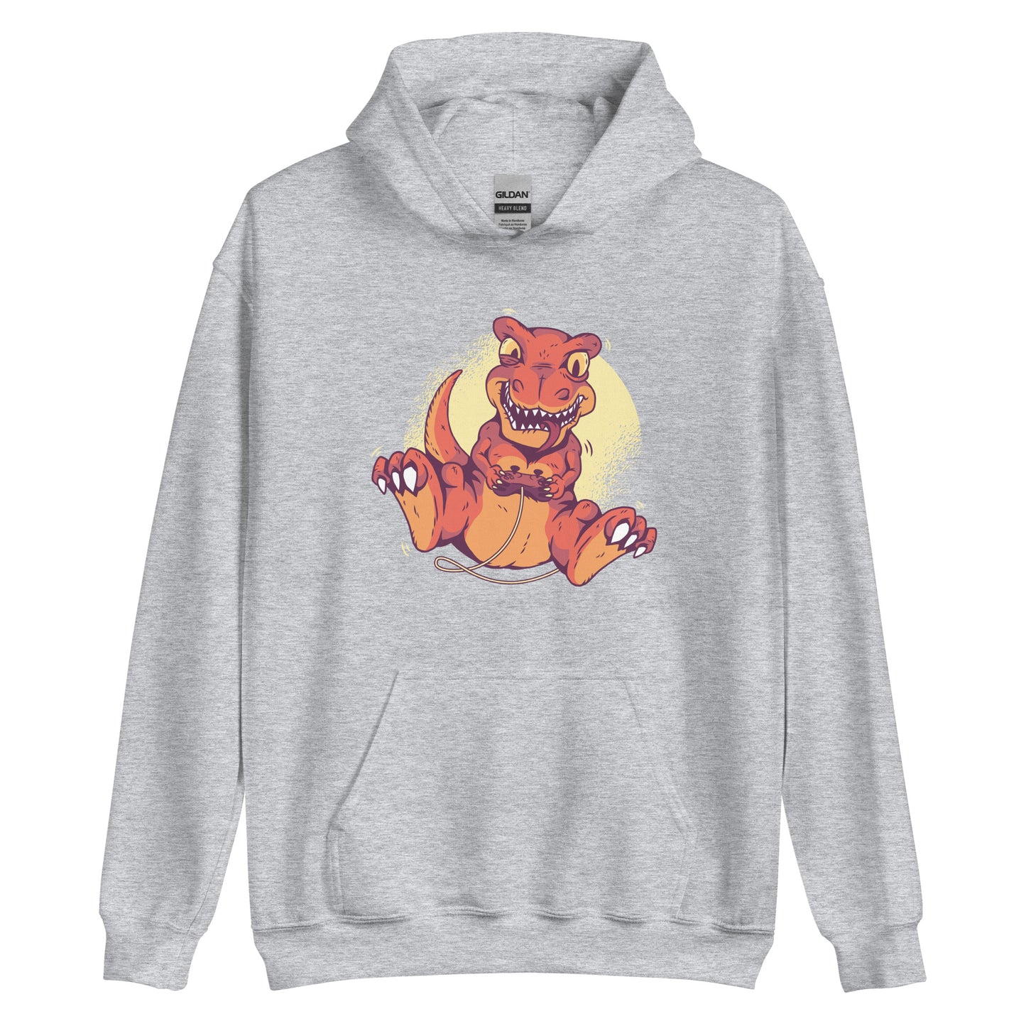 Gamer Dino Adult Hoodie