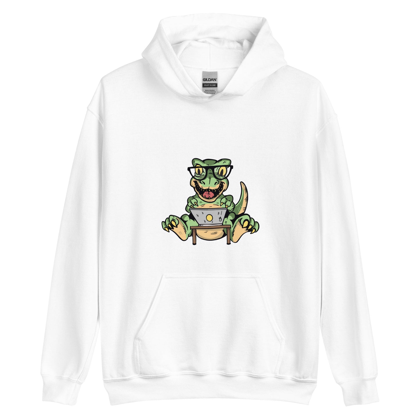 Work From Home Dino Adult Hoodie