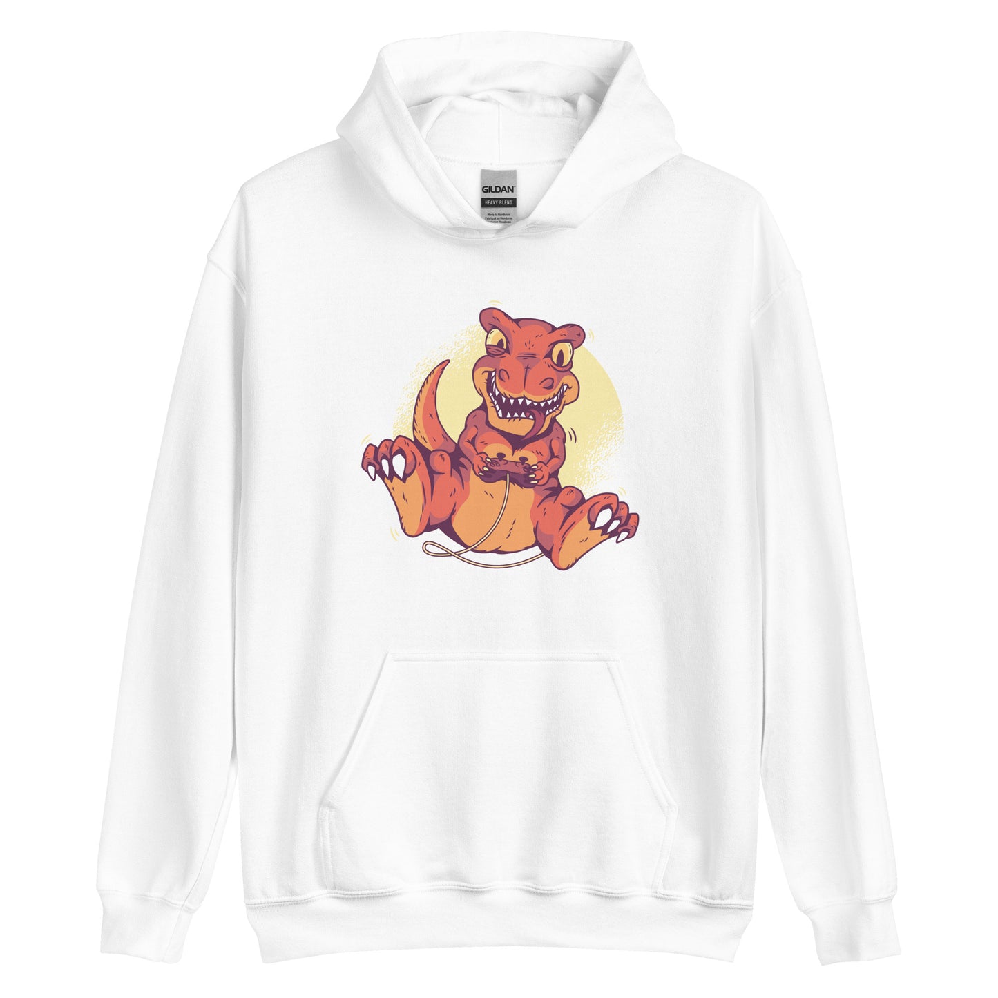 Gamer Dino Adult Hoodie