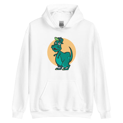 Green Cap Dino Adult Hoodie