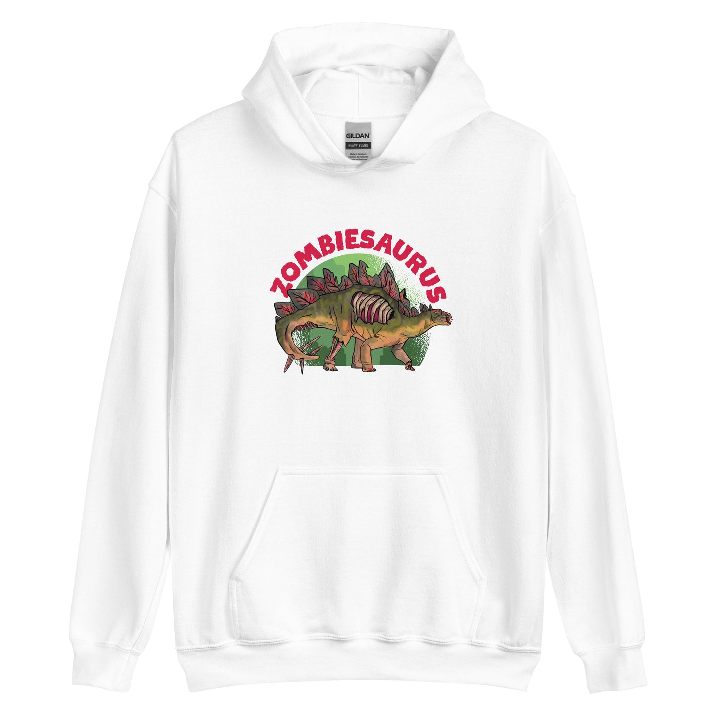 Zombiesaurus Stegosaurus Adult Hoodie