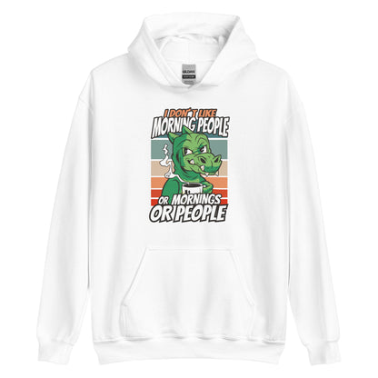 No Mornings Dino Adult Hoodie