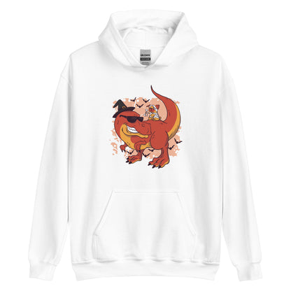 Dino Pug Halloween Adult Hoodie