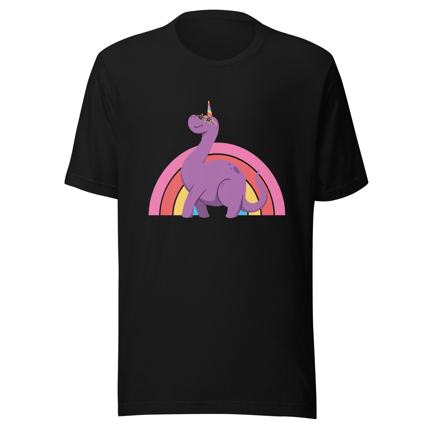 Adult Rainbow Unicorn Dino T-Shirt