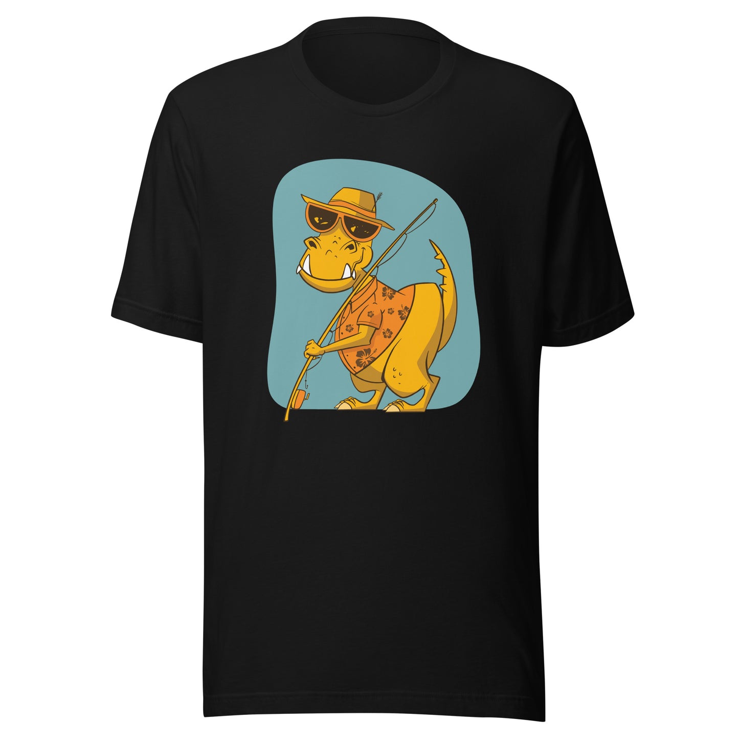 Adult Fishing Dino T-Shirt