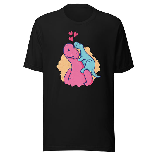 Adult Dino Mom and Kid T-Shirt