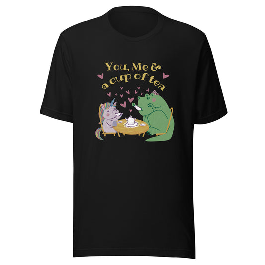 Adult Dino Unicorn Tea T-Shirt