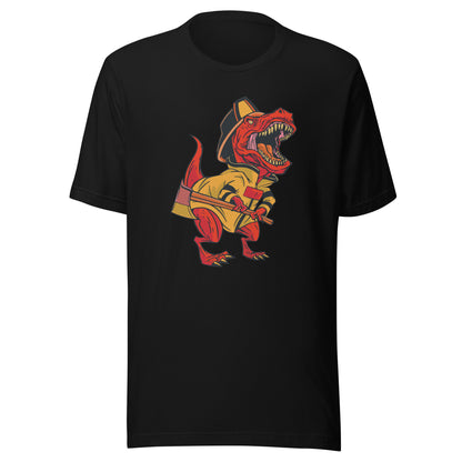 Firefighter with Axe Adult T-Shirt