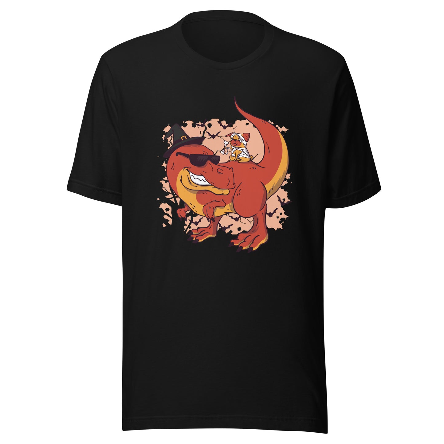 Dino Pug Halloween Adult T-Shirt