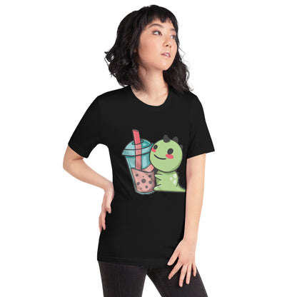 Adult Bubble Tea Tiny Dino T-Shirt