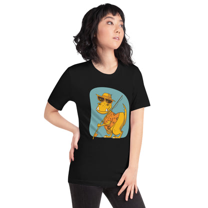 Adult Fishing Dino T-Shirt