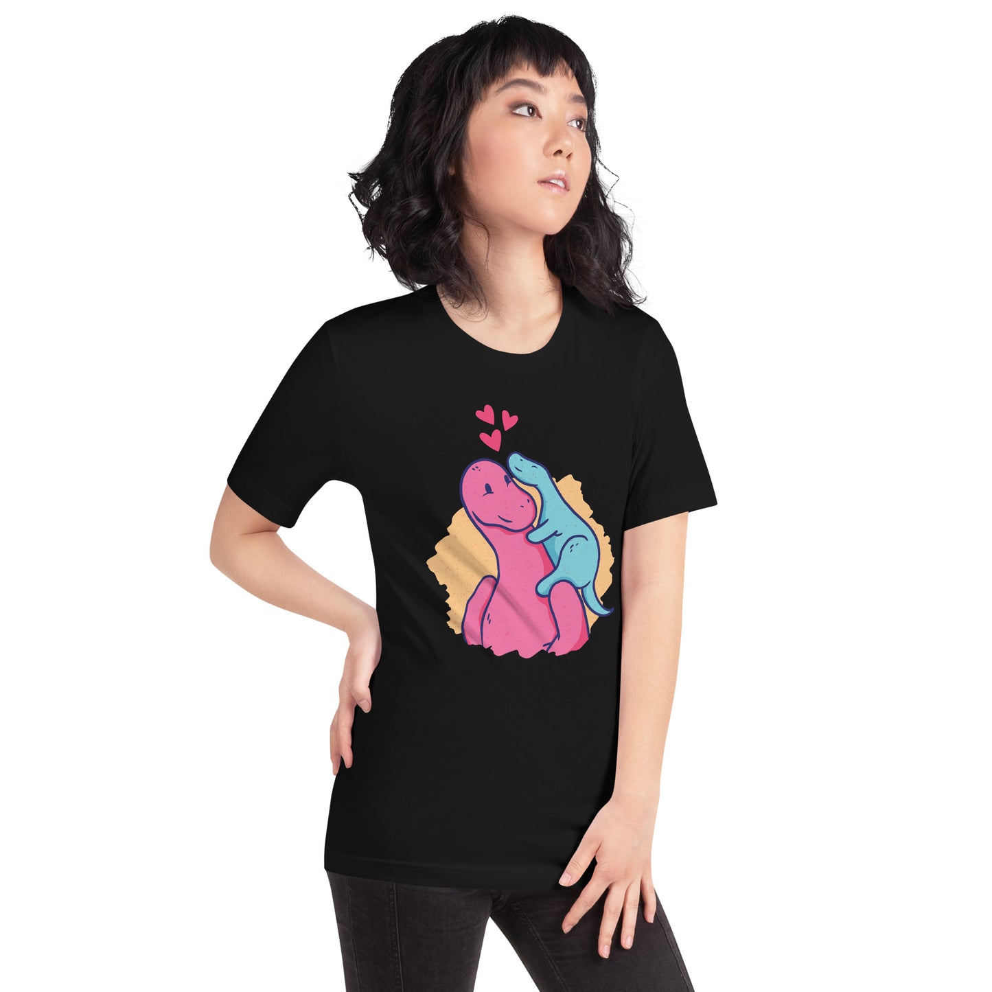 Adult Dino Mom and Kid T-Shirt