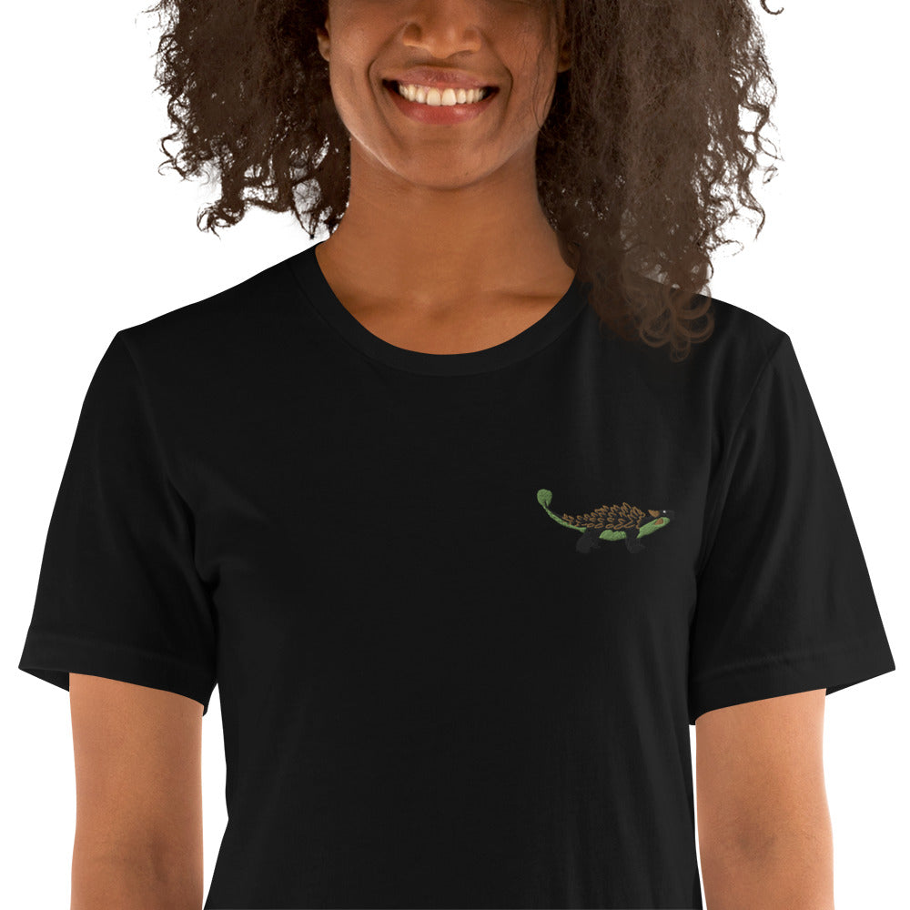 Ankylosaurus embroidered tee