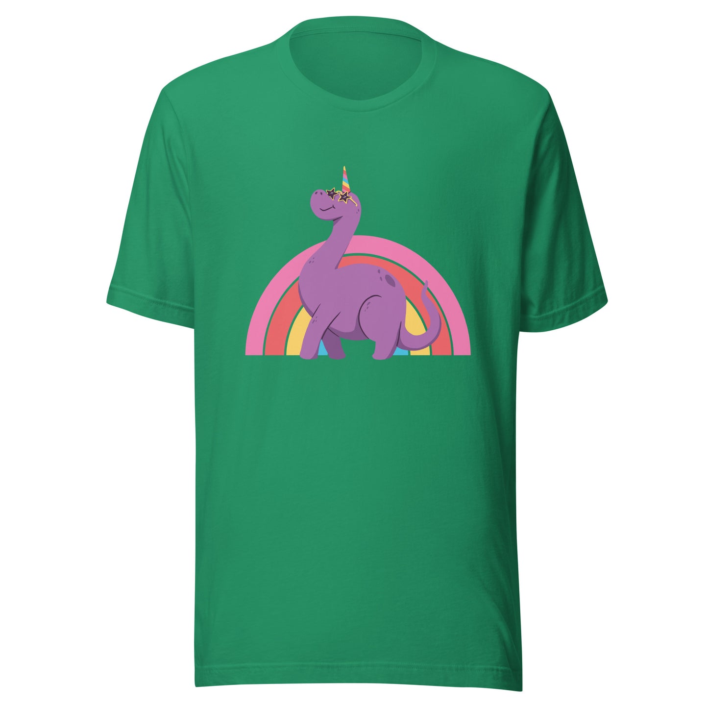 Adult Rainbow Unicorn Dino T-Shirt