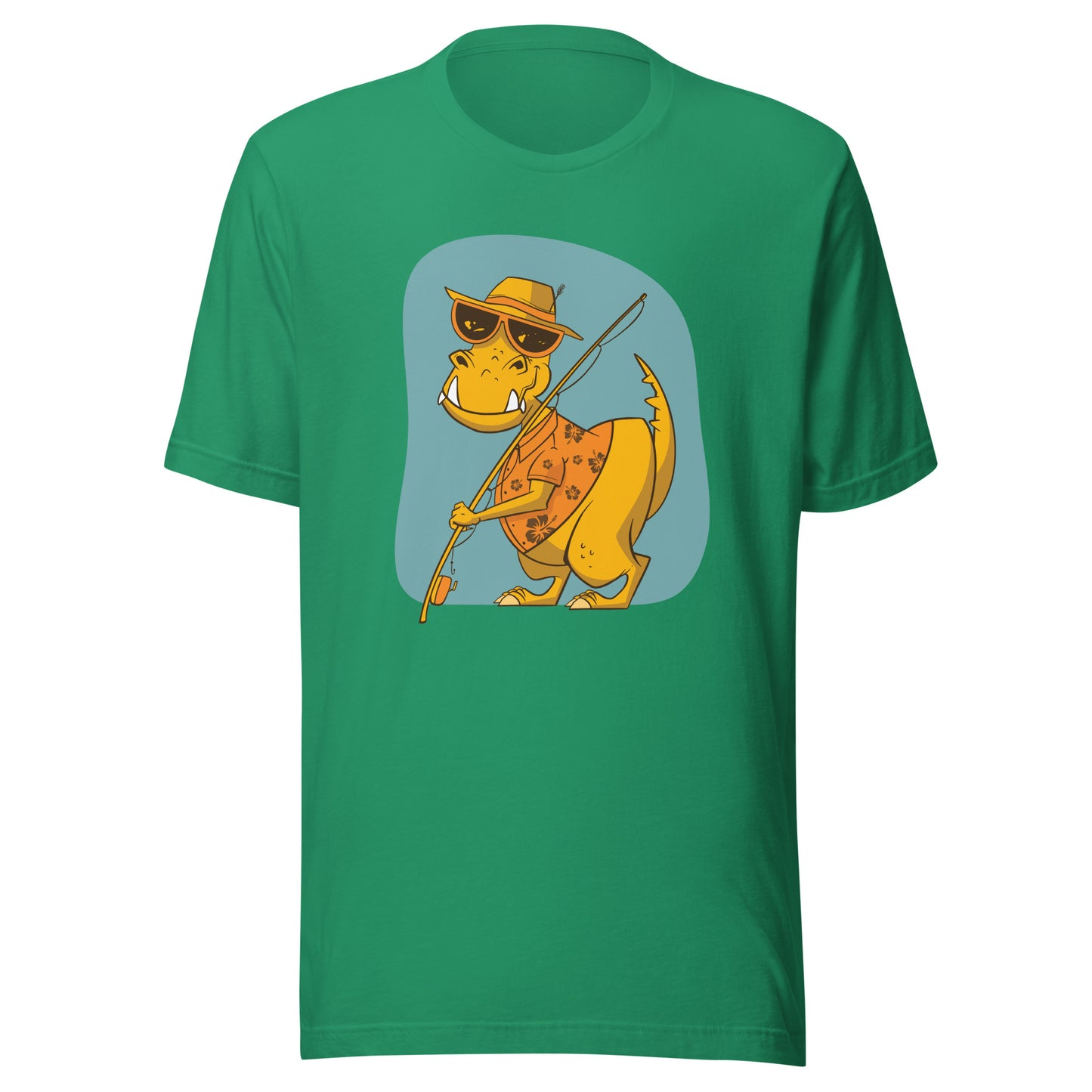 Adult Fishing Dino T-Shirt