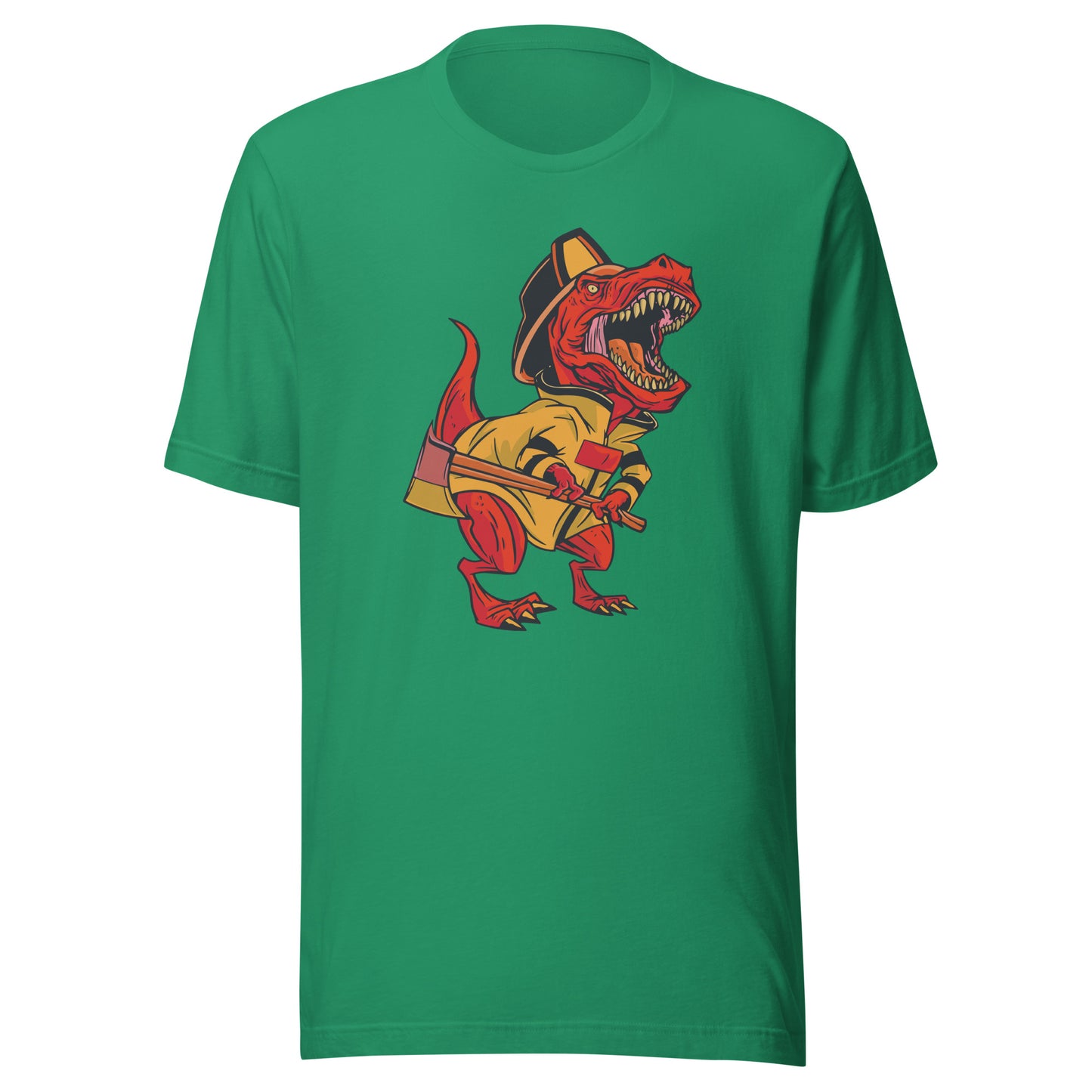 Firefighter with Axe Adult T-Shirt