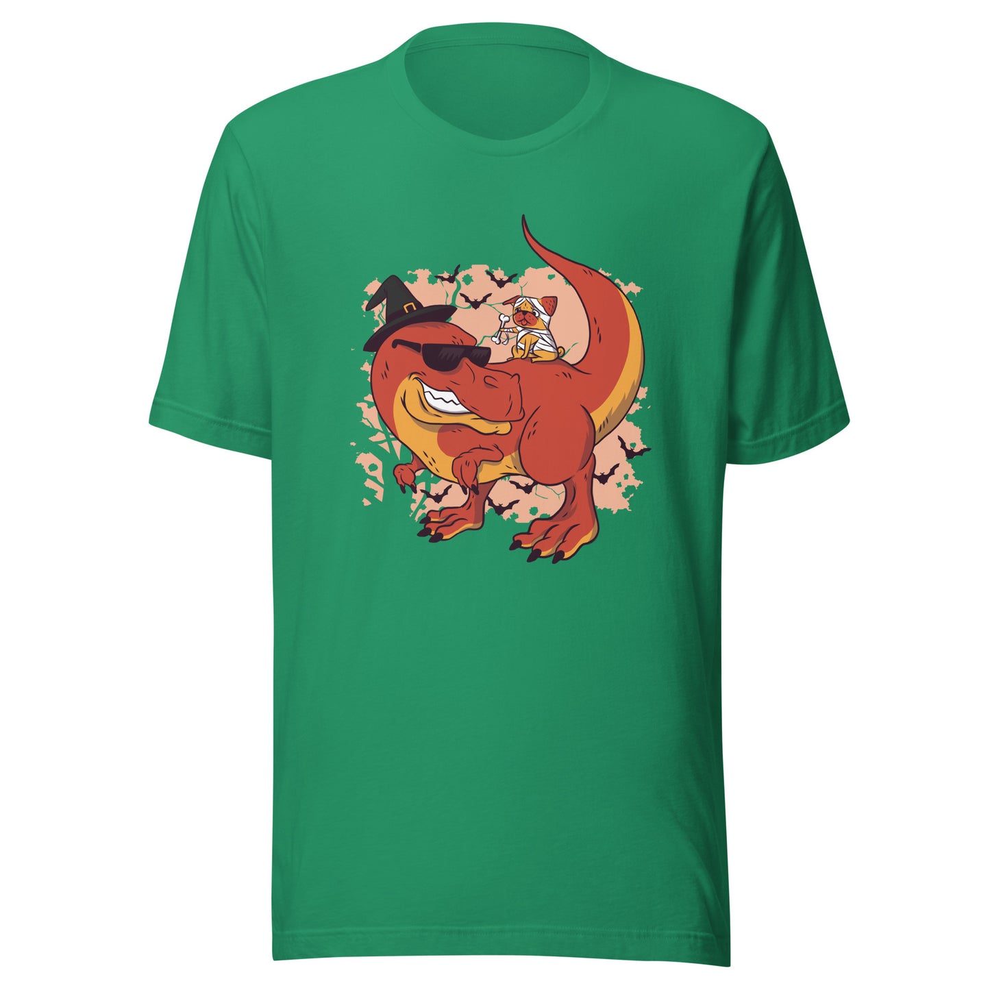 Dino Pug Halloween Adult T-Shirt