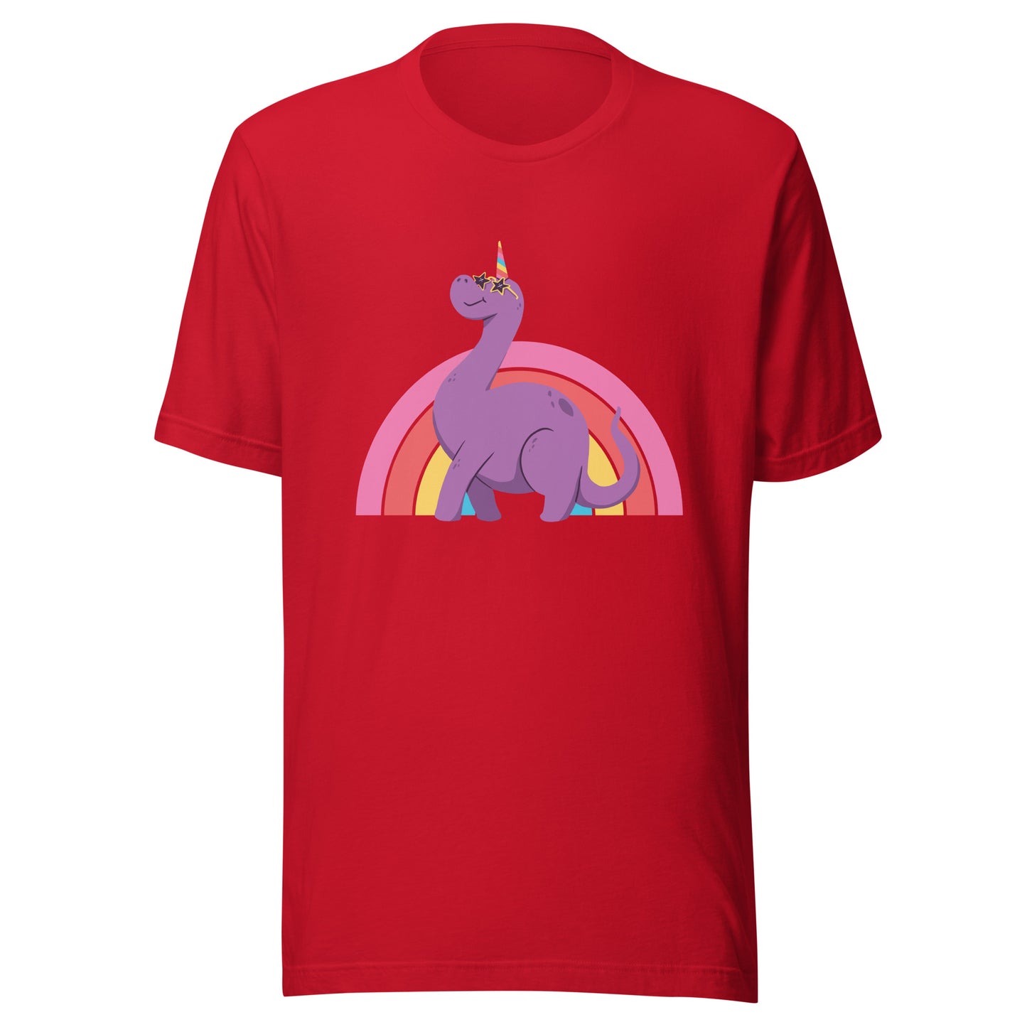 Adult Rainbow Unicorn Dino T-Shirt