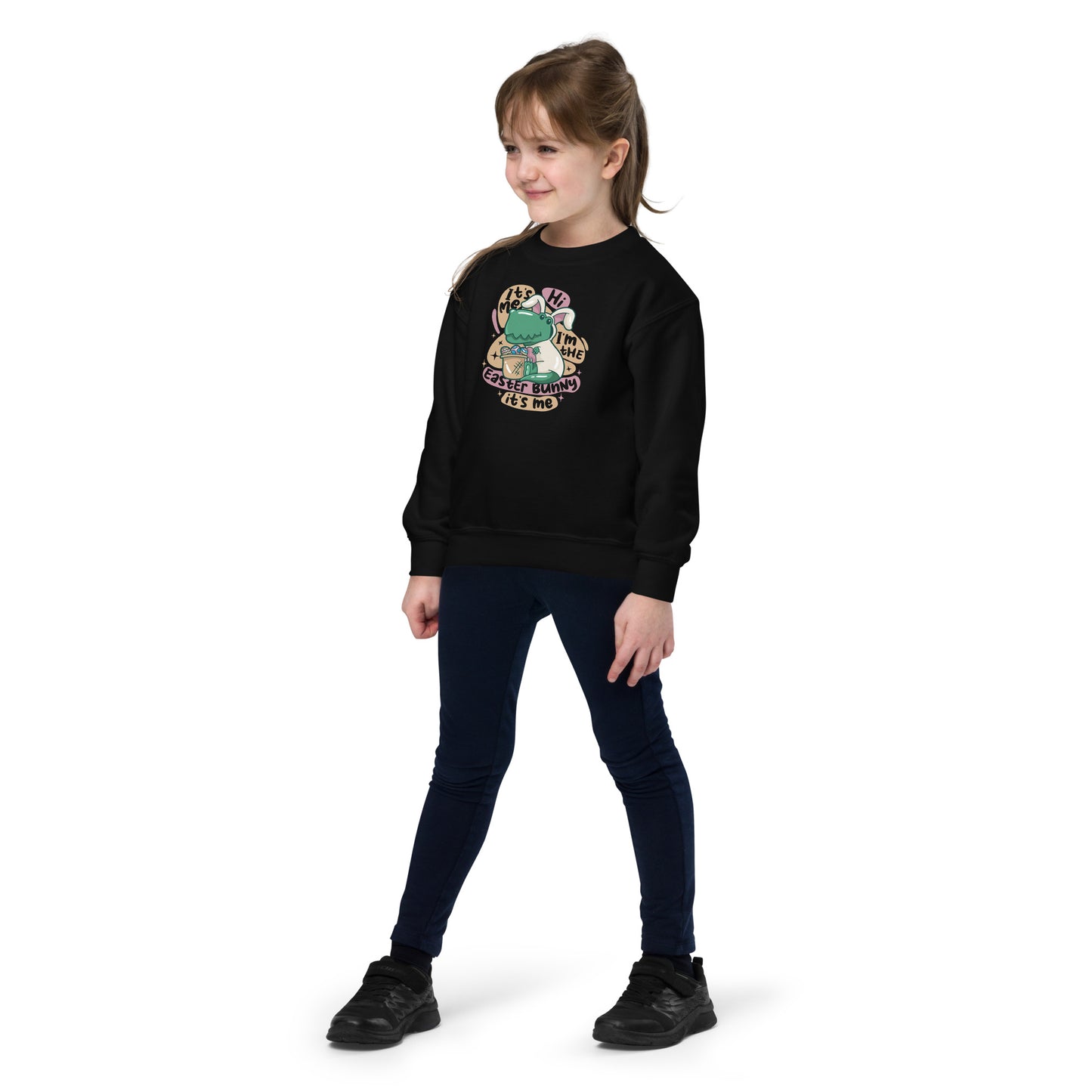 Dino Easter Bunny Youth Sweatshirt