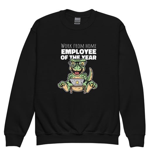 Work From Home Dino Youth Sweatshirt