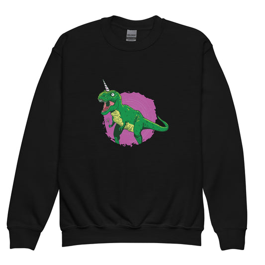 Unicorn Fairy T-Rex Youth Sweatshirt