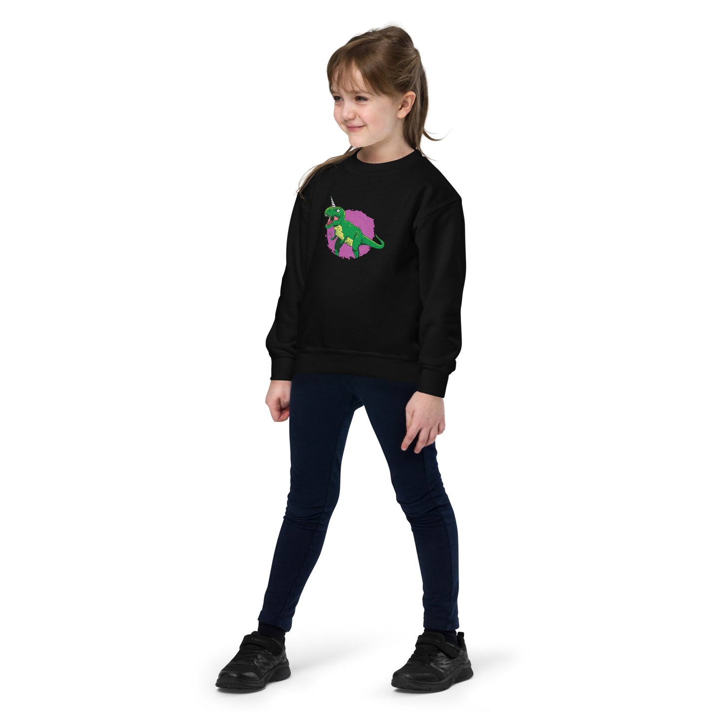 Unicorn Fairy T-Rex Youth Sweatshirt