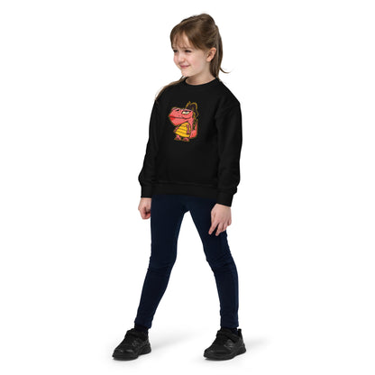 Lipstick T-Rex Youth Sweatshirt