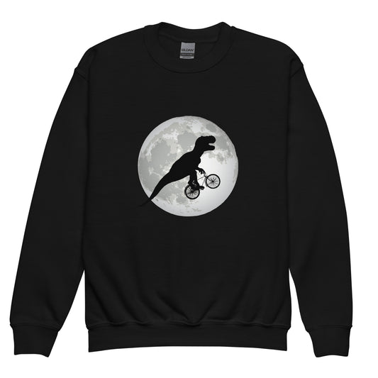 Flying on a bike Theropod Youth Sweatshirt