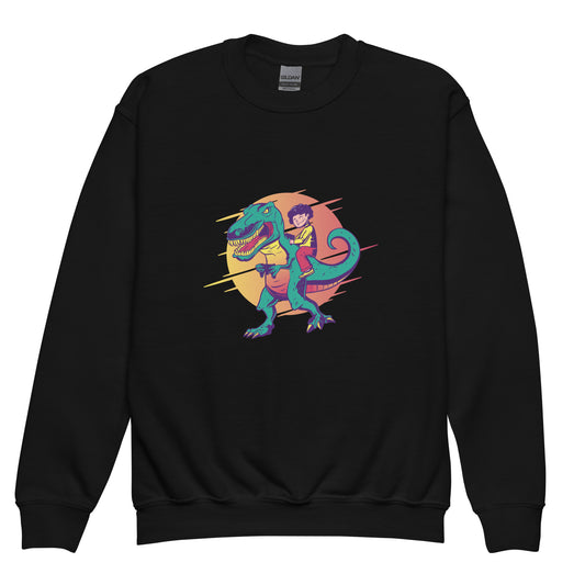 Gamer T-Rex Youth Sweatshirt