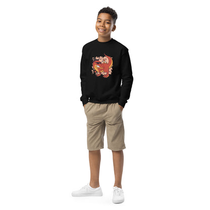 Dino Pug Halloween Youth Sweatshirt