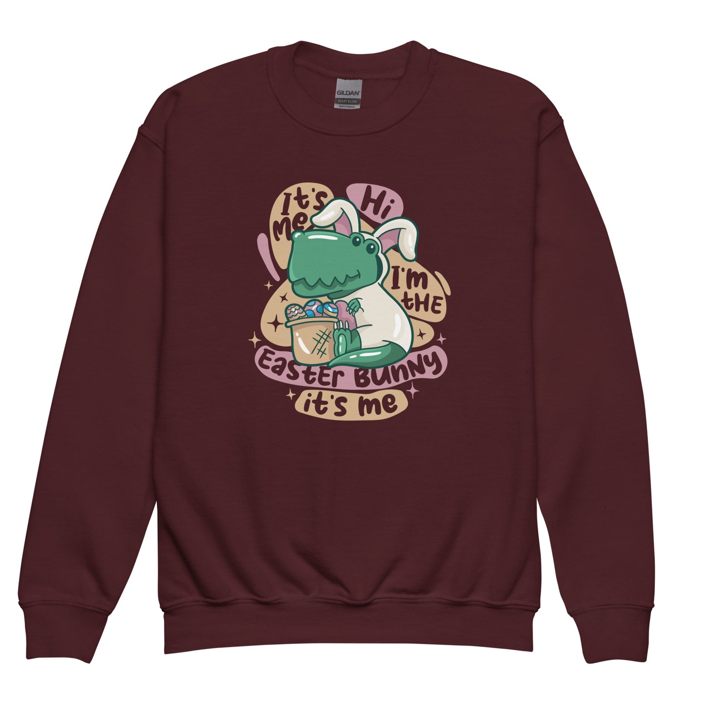 Dino Easter Bunny Youth Sweatshirt