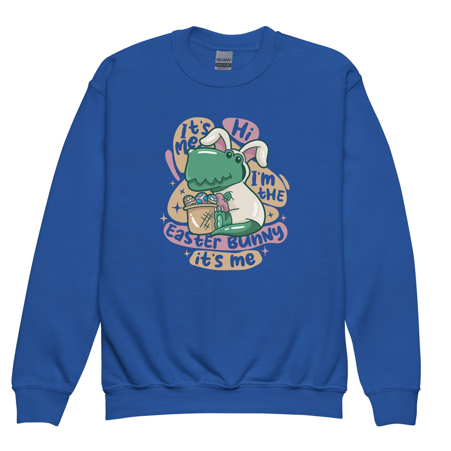 Dino Easter Bunny Youth Sweatshirt