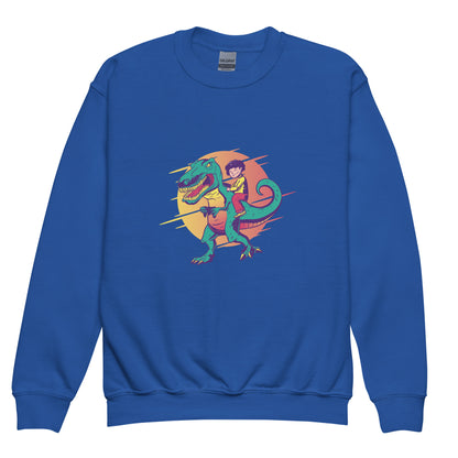 Gamer T-Rex Youth Sweatshirt