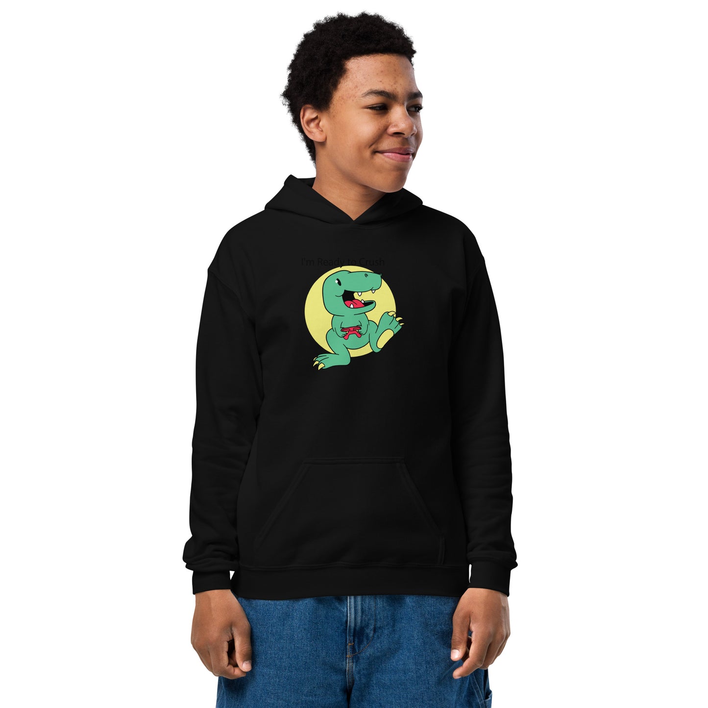 Dino Game Controller Youth Hoodie