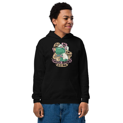 Dino Easter Bunny Youth Hoodie