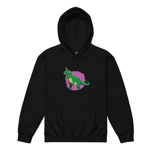 Unicorn Fairy T-Rex Youth Hoodie