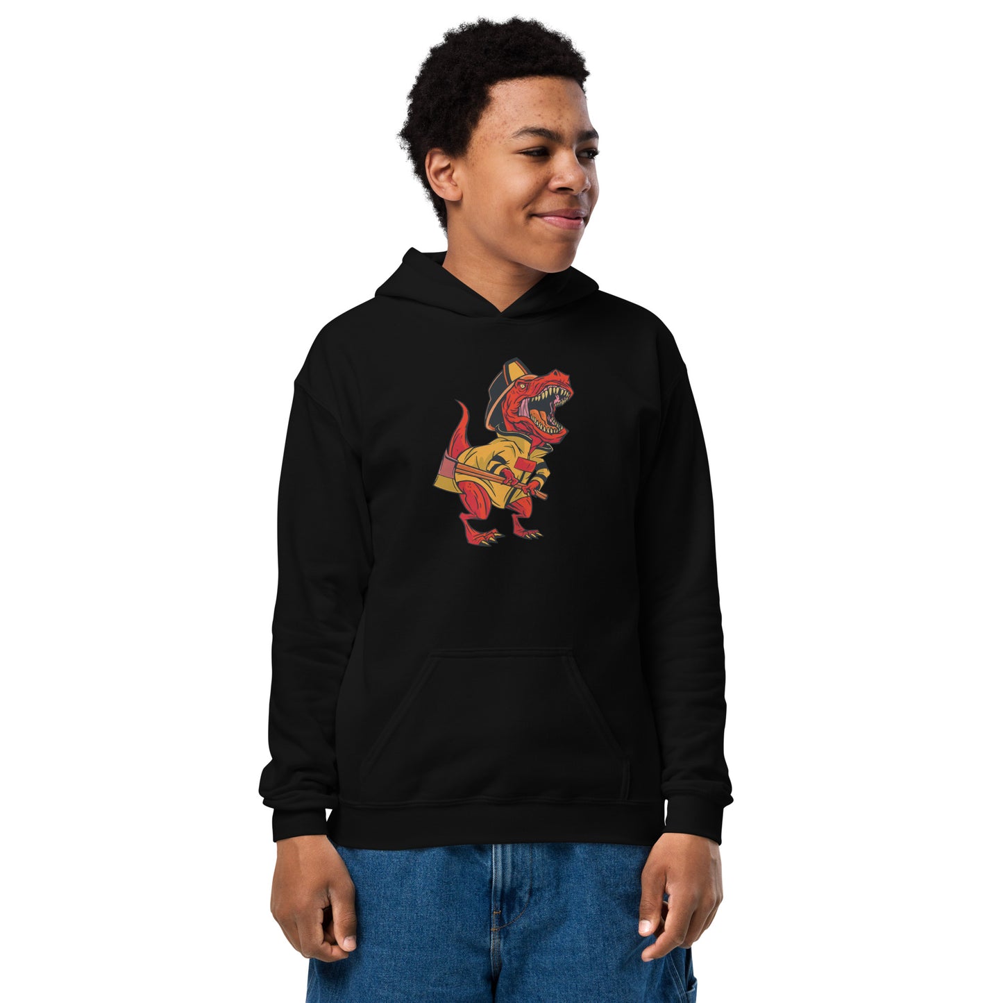 Firefighter with Axe Youth Hoodie