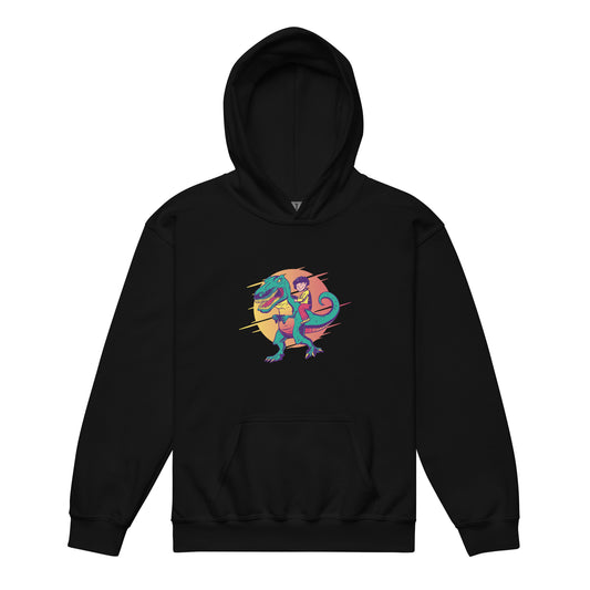 Gamer T-Rex Youth Hoodie