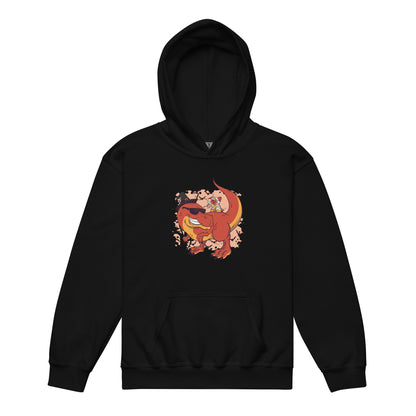 Dino Pug Halloween Youth Hoodie