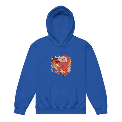 Dino Pug Halloween Youth Hoodie