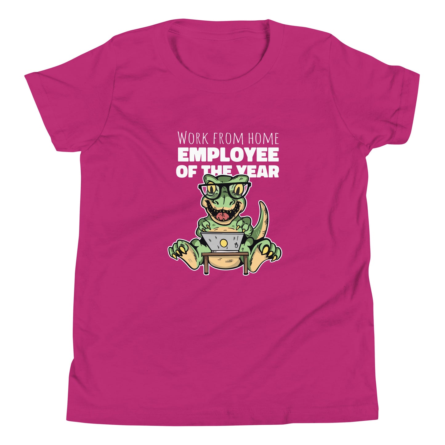 Work From Home Dino Youth T-Shirt