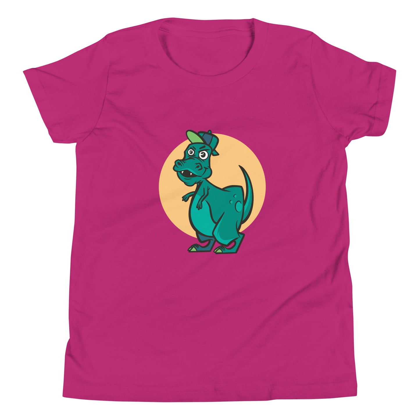 Green Cap Dino Youth T-Shirt