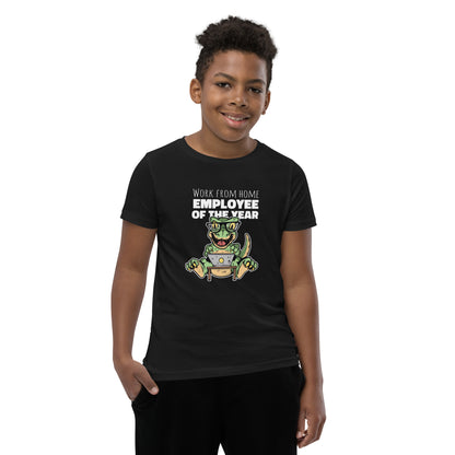 Work From Home Dino Youth T-Shirt