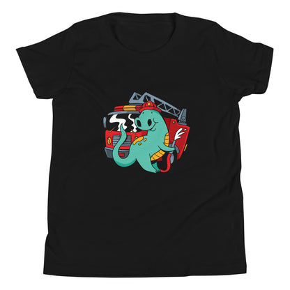 Firefighter Dino Youth T-Shirt