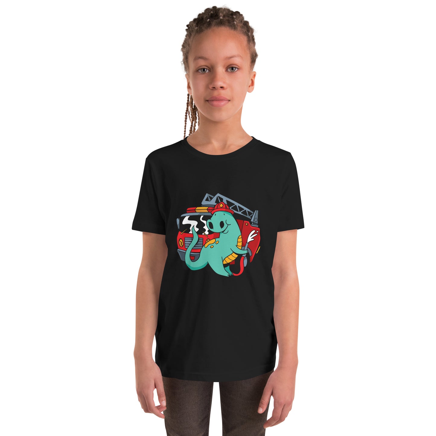 Firefighter Dino Youth T-Shirt